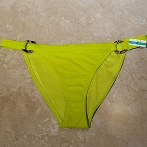 Topshop Lime Green Strappy Bikini Bottoms 8